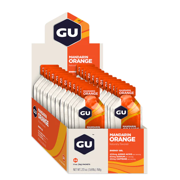 GU BOX ENERGY GEL, MANDARIN ORANGE