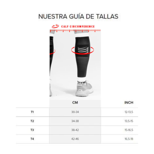 Gemelera de Compresión R2 3.0 Black/White Compressport - Imagen 4